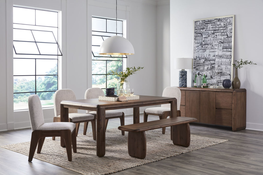 Xolani Chenille Upholstered Dining Chair in Chinchilla and Impala – view 9