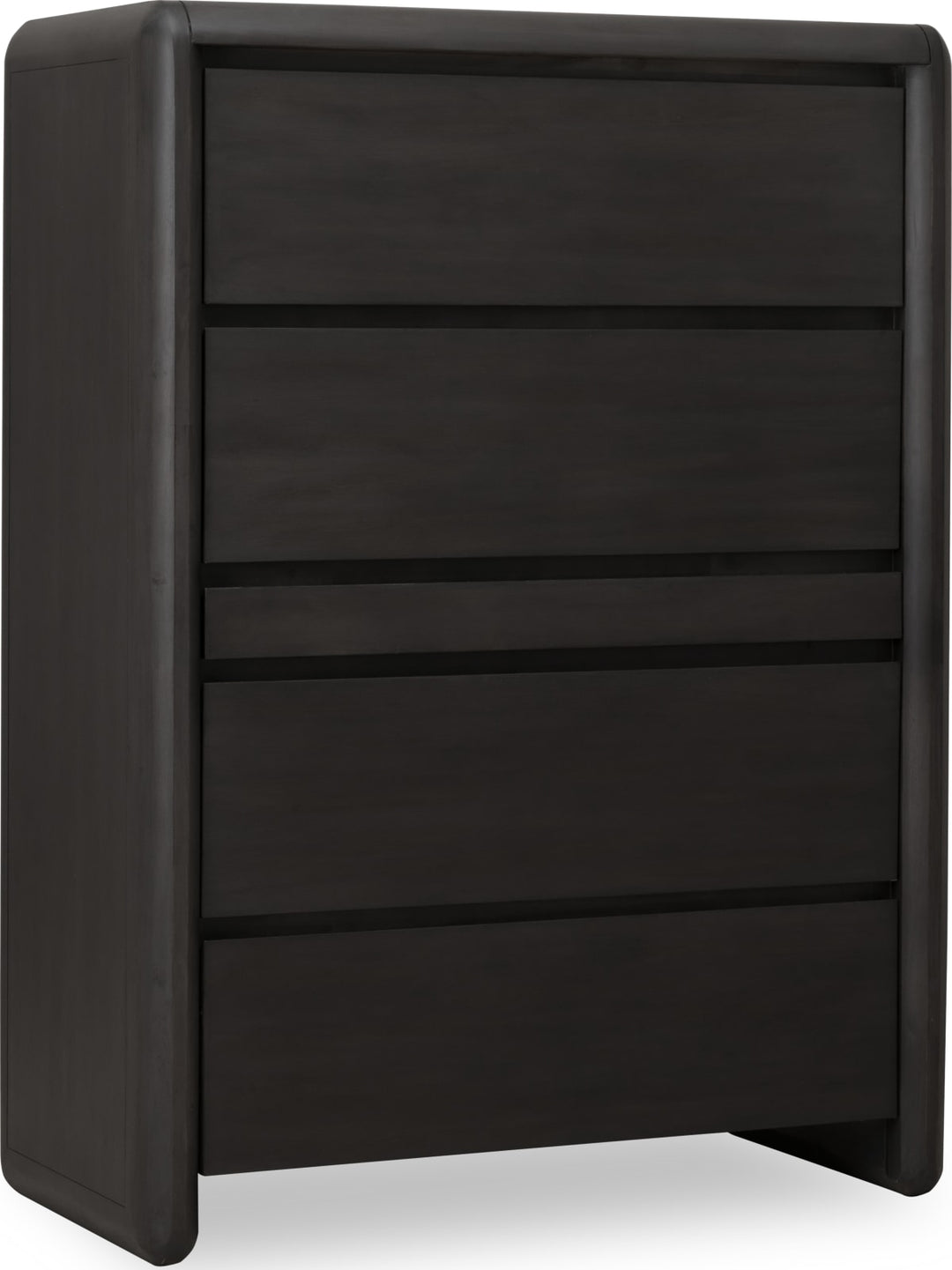 Xolani Five Drawer Acacia Wood Chest with Jewelry Tray in Jaguar – view 3