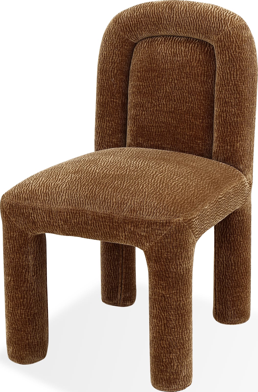 Xolani Fully Upholstered Dining Chair in Amber Sand Chenille – view 2