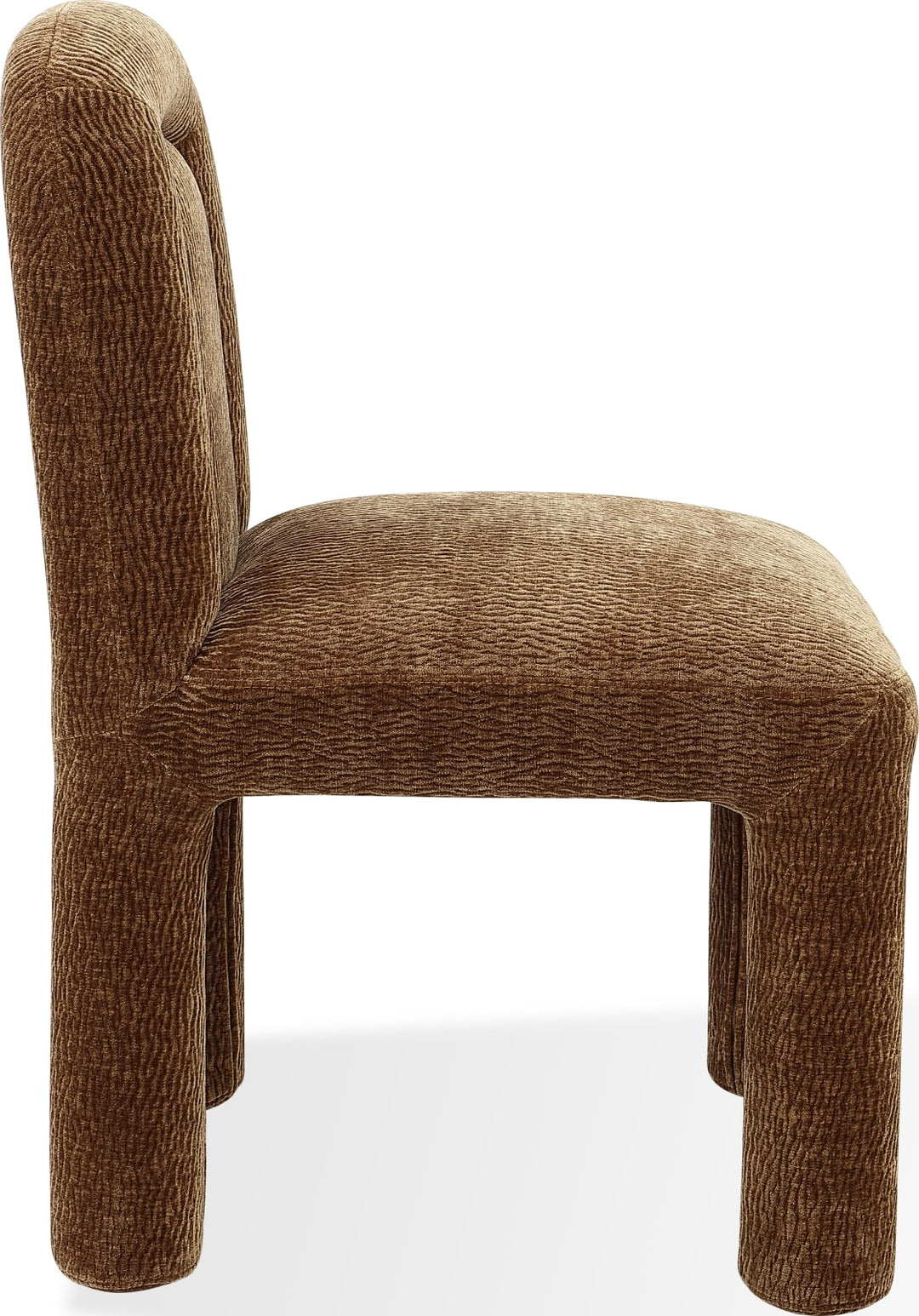 Xolani Fully Upholstered Dining Chair in Amber Sand Chenille – view 3