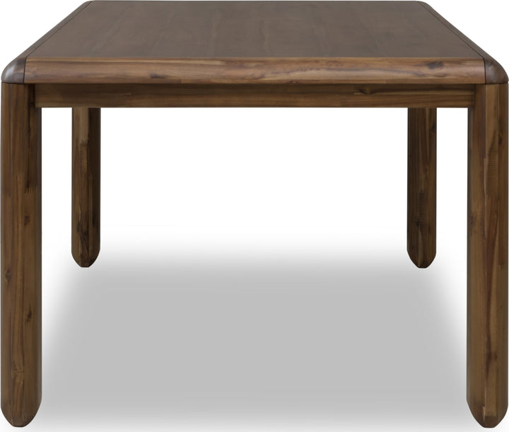 Xolani Rectangular Acacia Wood Leg Table in Impala – view 4