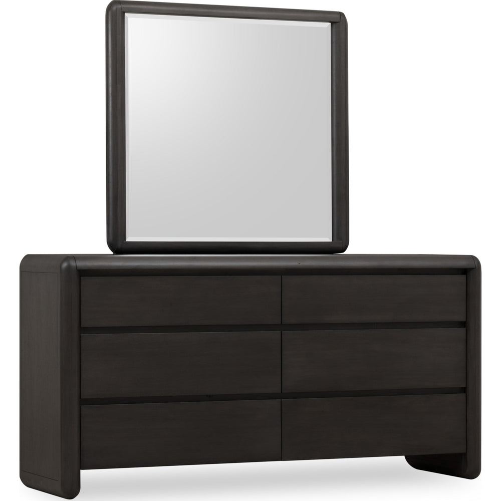 Xolani Six Drawer Acacia Wood Dresser in Jaguar