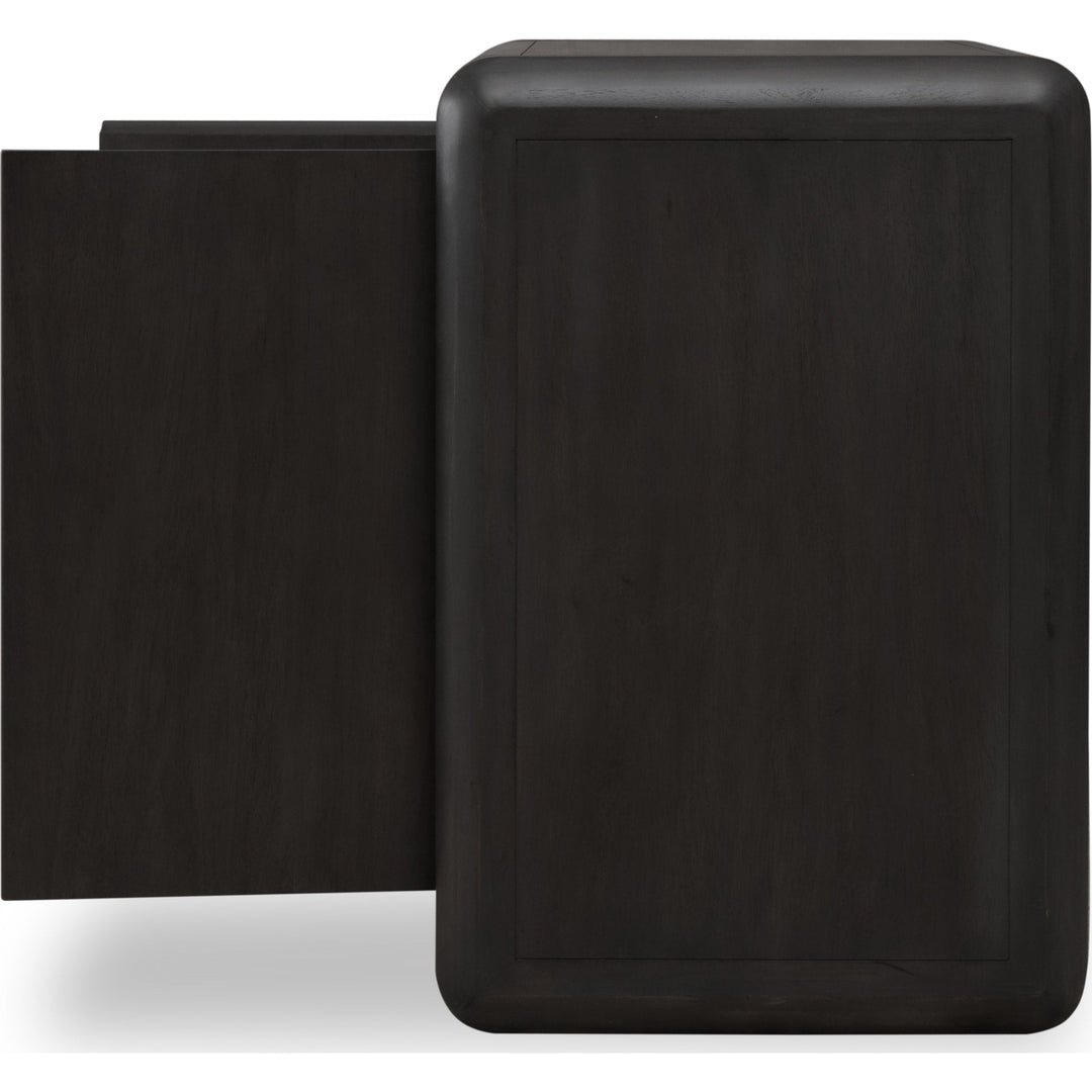 Xolani Two Door Acacia Wood Cabinet in Jaguar
