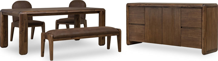 Xolani Two Door Four Drawer Acacia Wood Sideboard in Impala – view 12