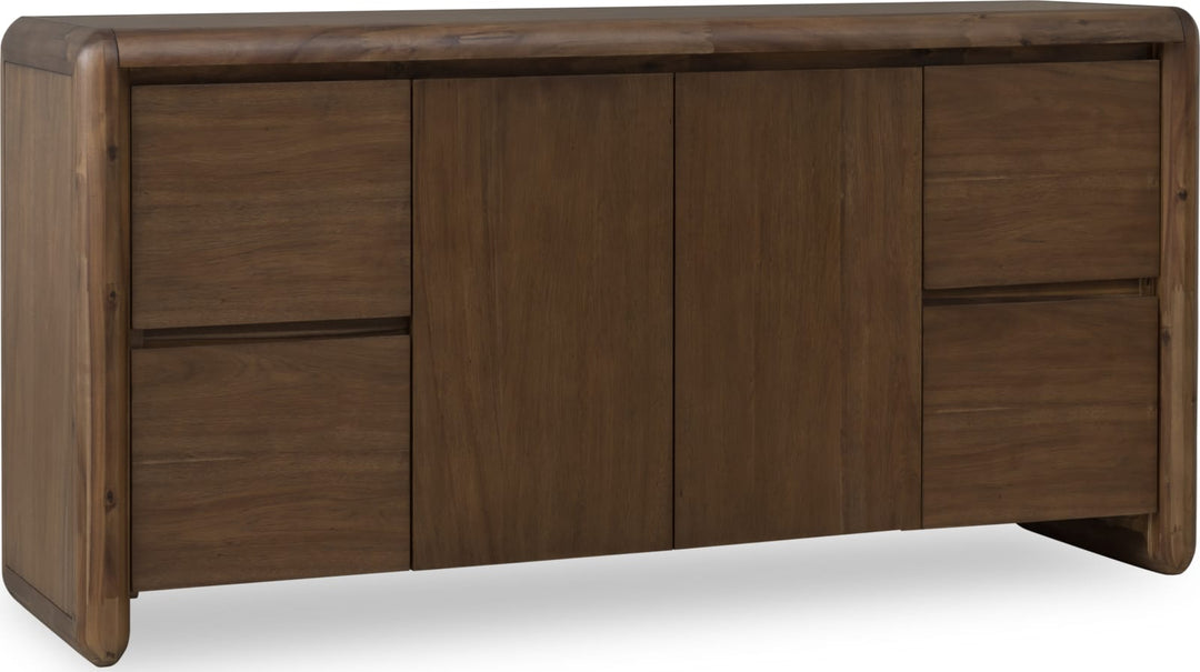 Xolani Two Door Four Drawer Acacia Wood Sideboard in Impala – view 3