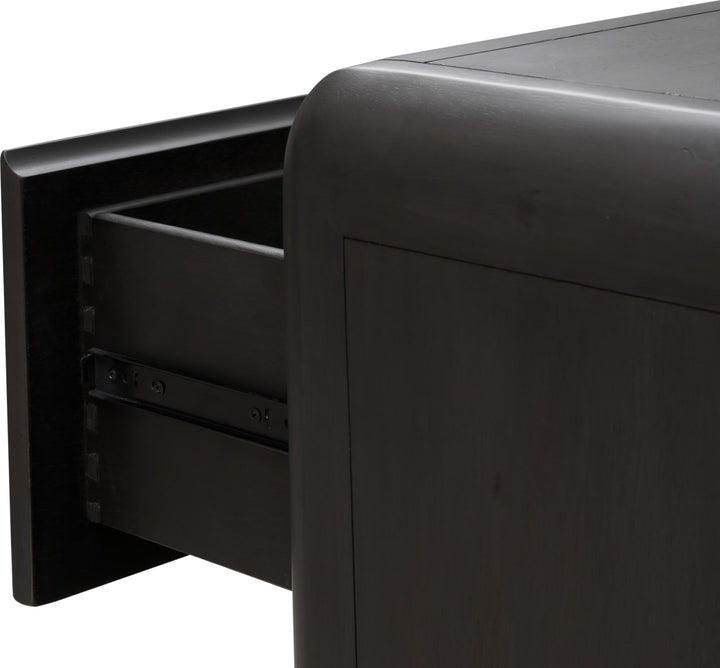 Xolani Two Drawer Acacia Wood Nightstand in Jaguar – view 7