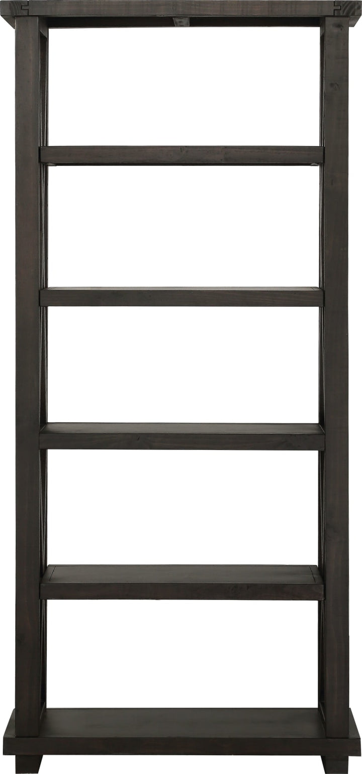 Yosemite Solid Wood 82x39 inch Bookshelf in Cafe – view 4