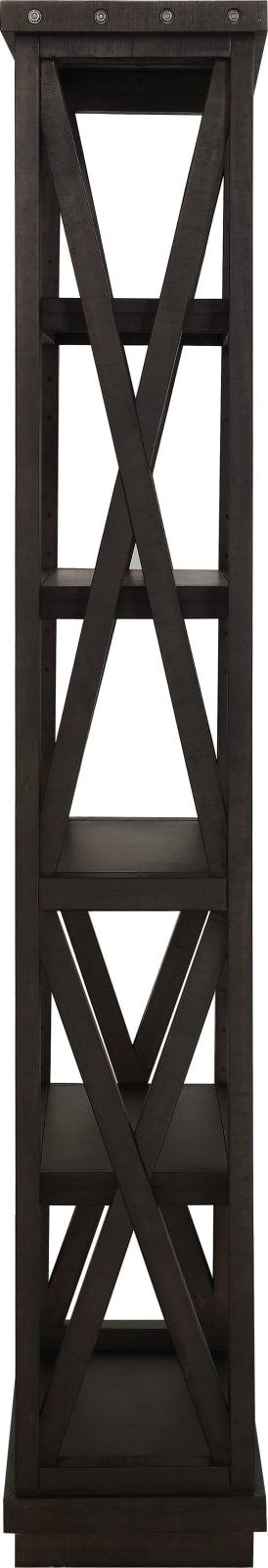 Yosemite Solid Wood 82x39 inch Bookshelf in Cafe – view 5