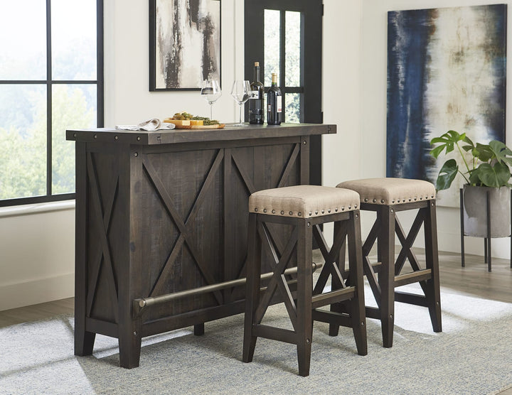 Yosemite Solid Wood Bar Table in Cafe – view 3