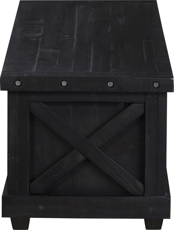 Yosemite Solid Wood Blanket Box in Cafe – view 5