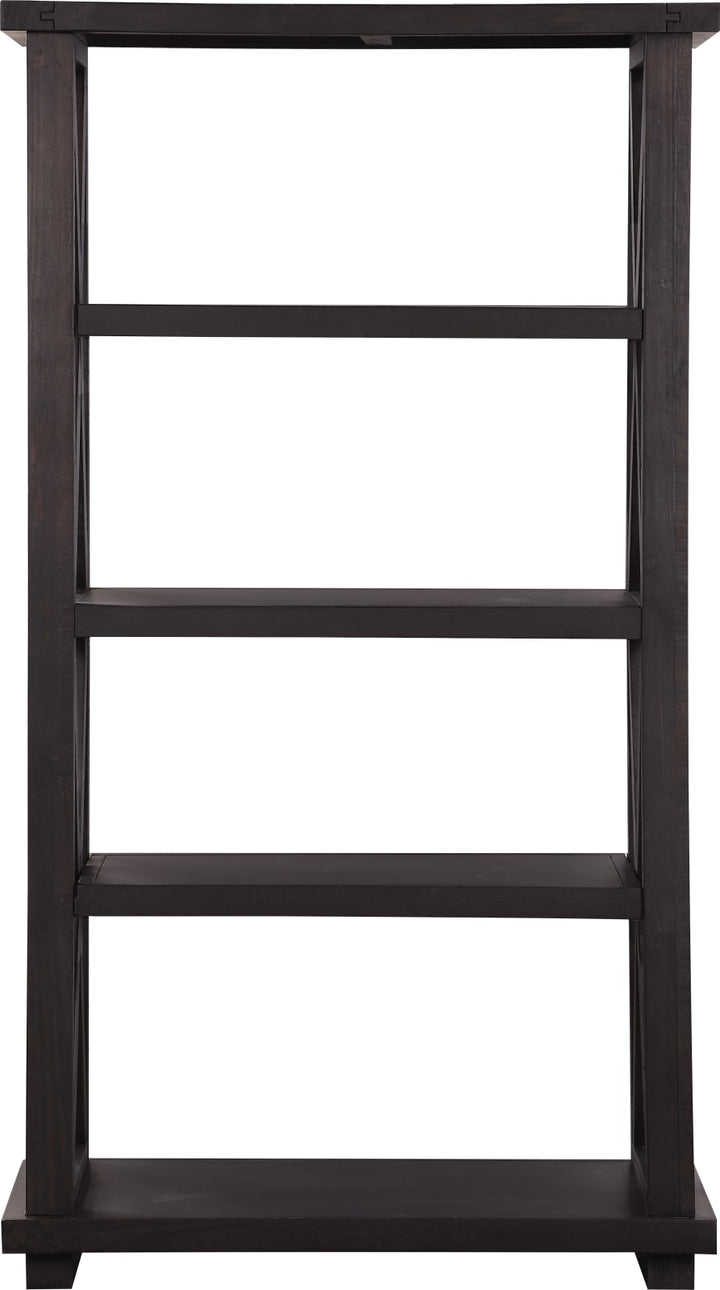 Yosemite Solid Wood Bookcase in Cafe – view 4