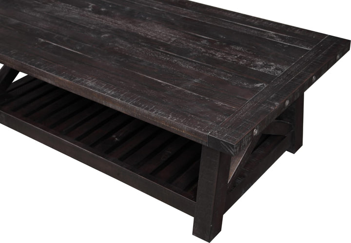 Yosemite Solid Wood Coffee Table in Cafe – view 4