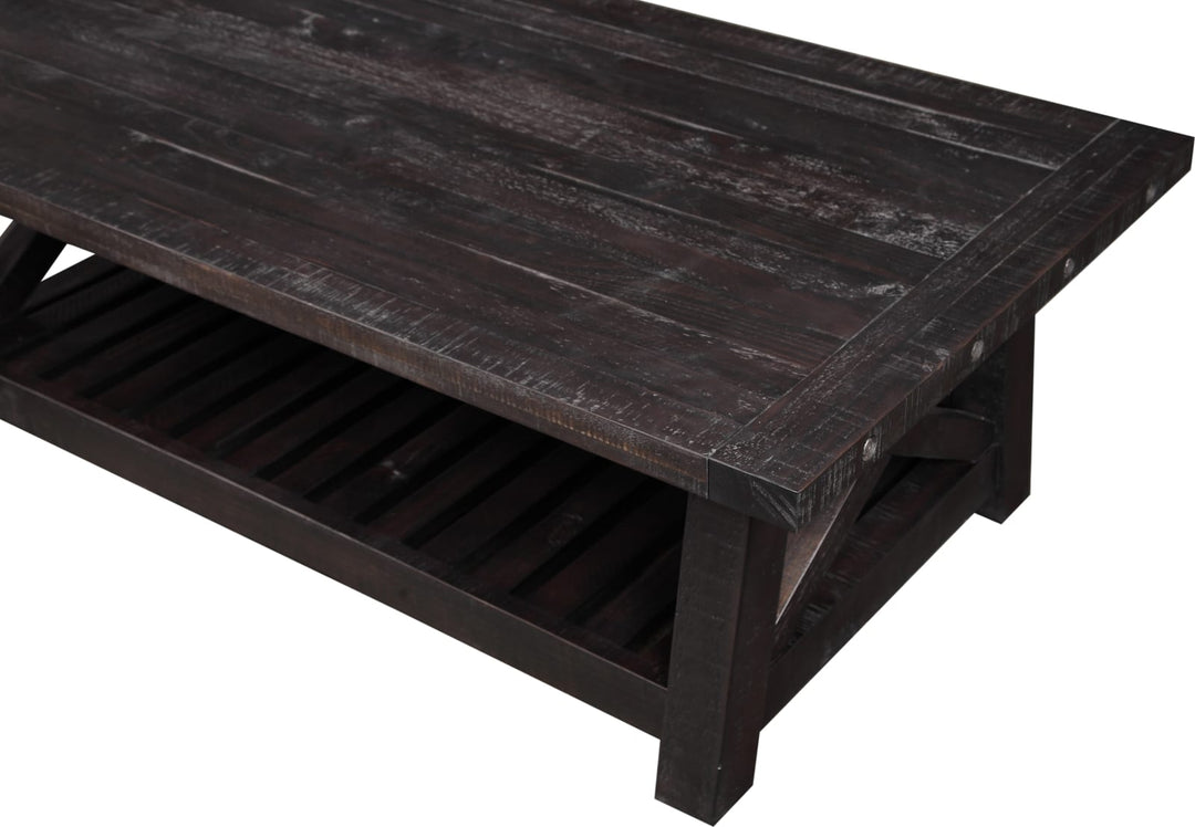 Yosemite Solid Wood Coffee Table in Cafe – view 4