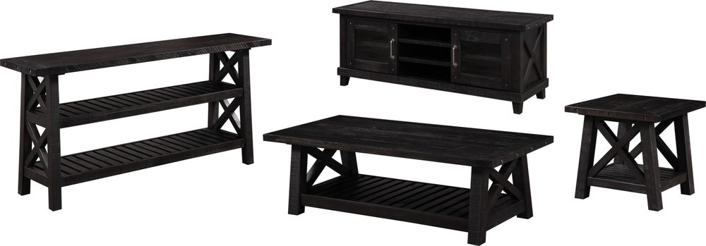 Yosemite Solid Wood Console Table in Cafe – view 4
