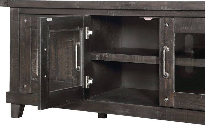 Yosemite Solid Wood Four Door Media Console in Cafe – view 5