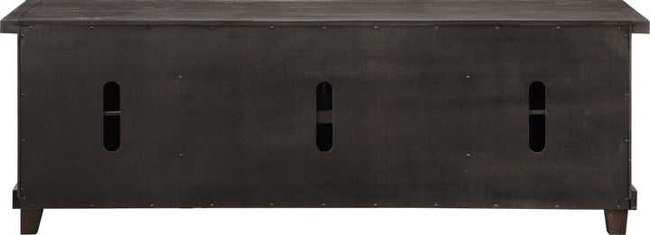 Yosemite Solid Wood Four Door Media Console in Cafe – view 6
