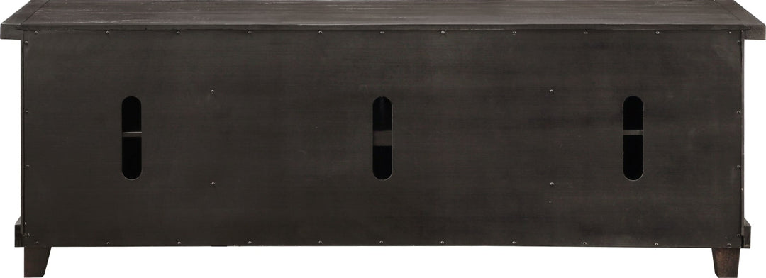 Yosemite Solid Wood Four Door Media Console in Cafe – view 6
