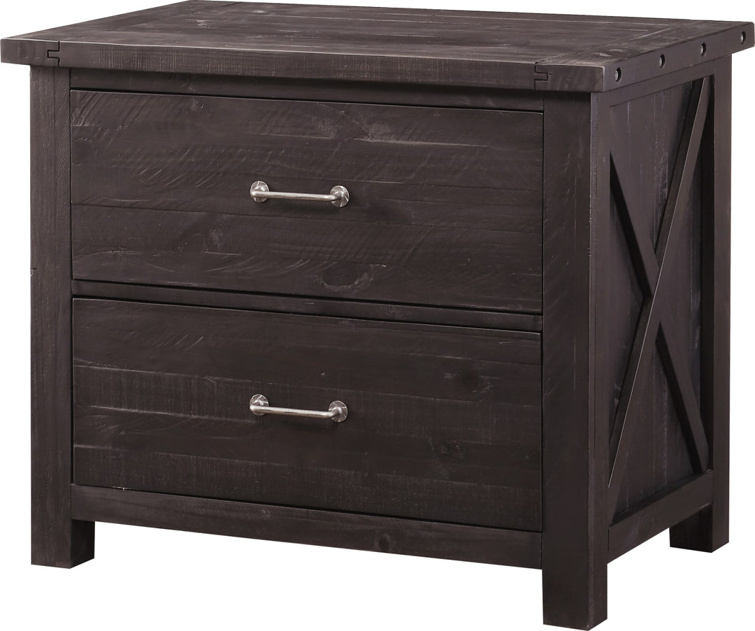 Yosemite Solid Wood Lateral File Cabinet in Cafe – view 3