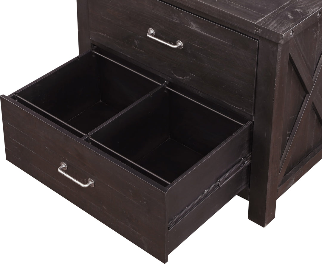 Yosemite Solid Wood Lateral File Cabinet in Cafe – view 5
