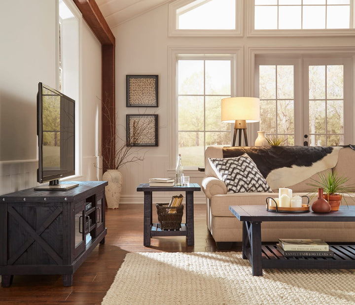 Yosemite Solid Wood Media Console in Cafe – view 2