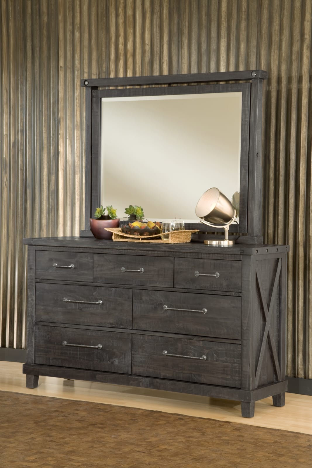 Yosemite Solid Wood Mirror in Cafe – view 4