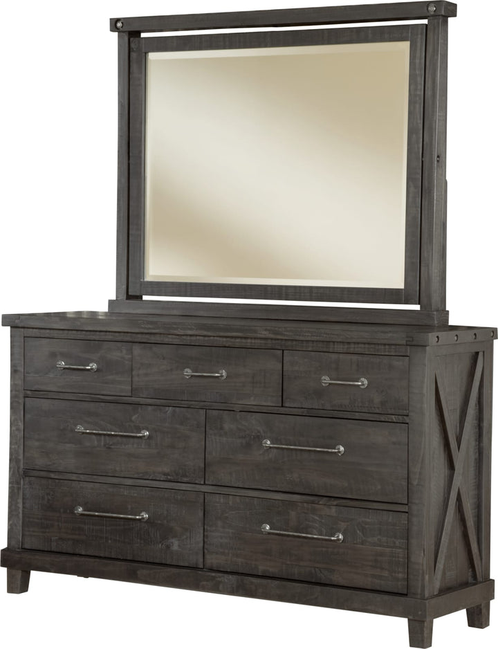 Yosemite Solid Wood Mirror in Cafe – view 7