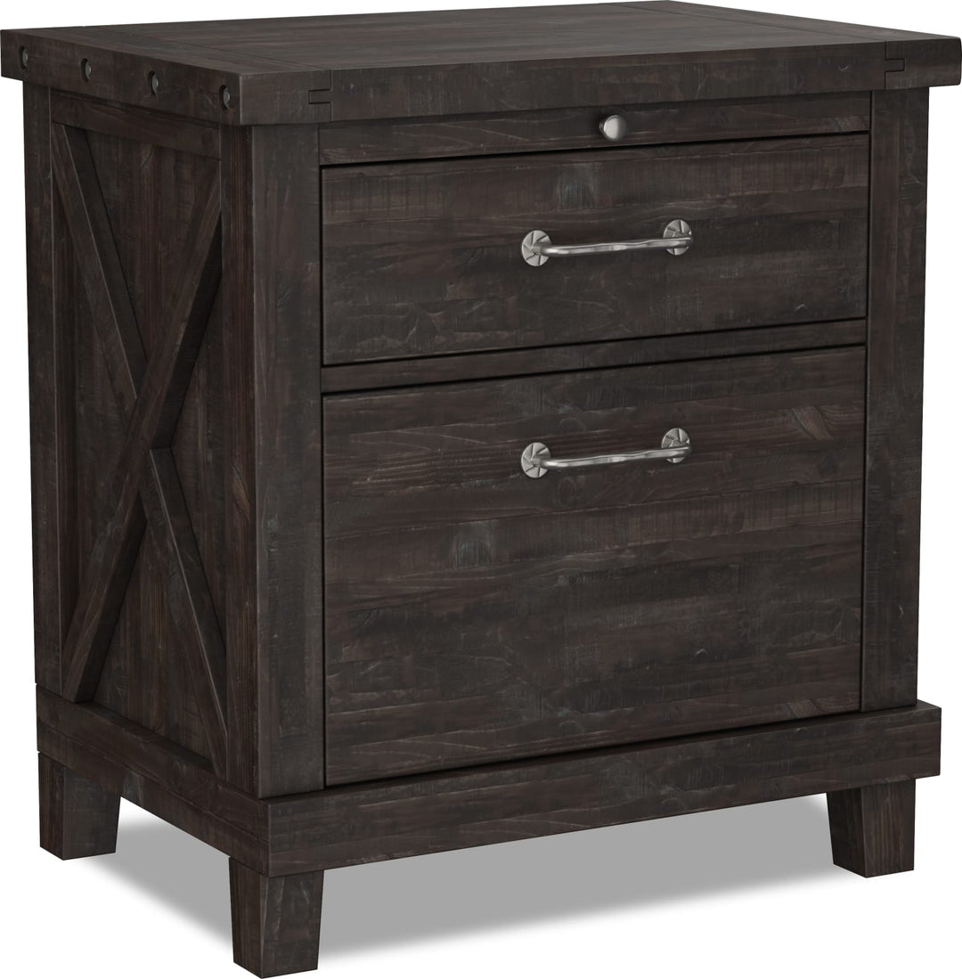 Yosemite Solid Wood Nightstand in Cafe – view 8