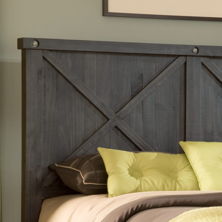 Yosemite Queen-size Solid Wood Panel Bed in Cafe – view 8