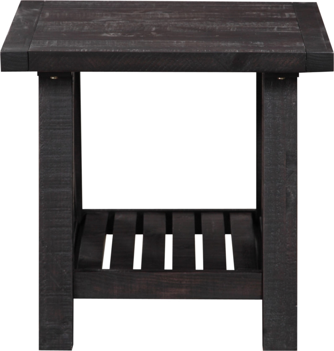 Yosemite Solid Wood Side Table in Cafe – view 3