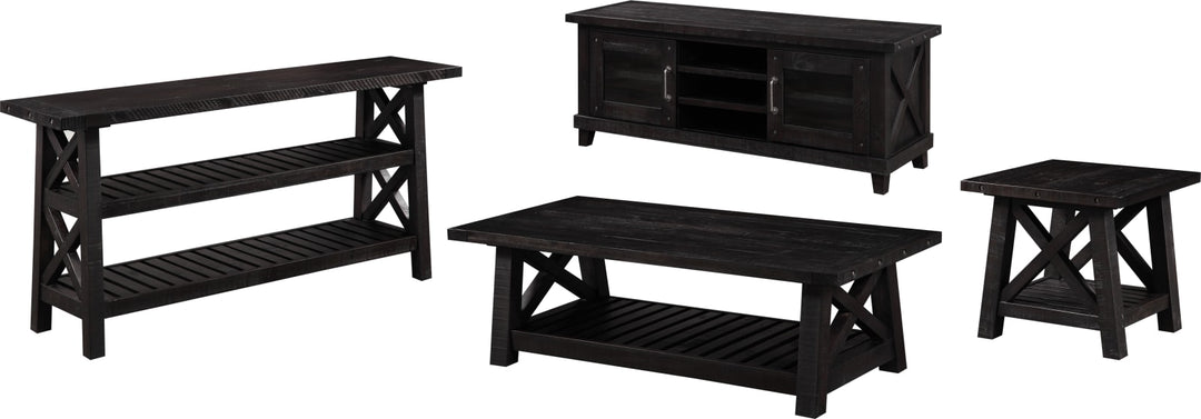Yosemite Solid Wood Side Table in Cafe – view 4