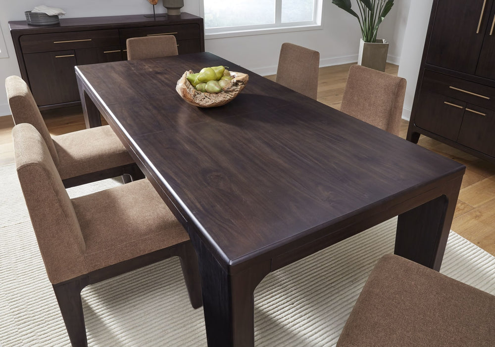 Zamba Extendable Acacia Wood Dining Table in Jaguar – view 4