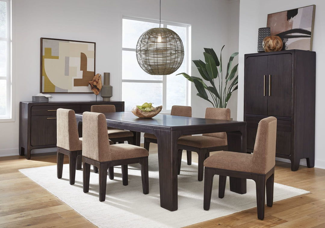 Zamba Extendable Acacia Wood Dining Table in Jaguar – view 5
