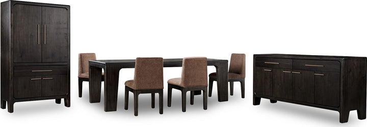 Zamba Extendable Acacia Wood Dining Table in Jaguar – view 9