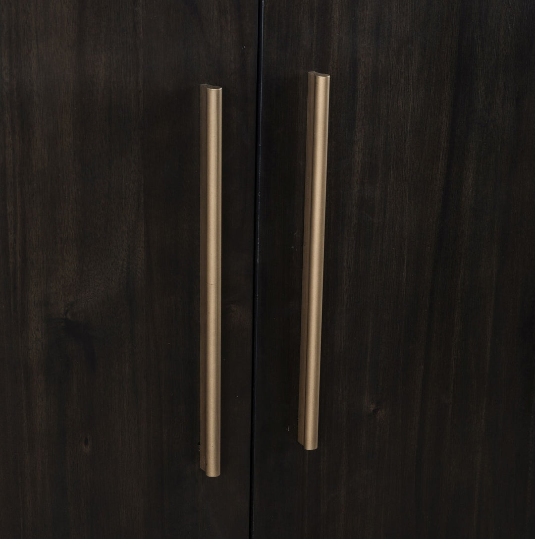 Zamba Four Door One Drawer Acacia Bar Cabinet in Jaguar – view 10