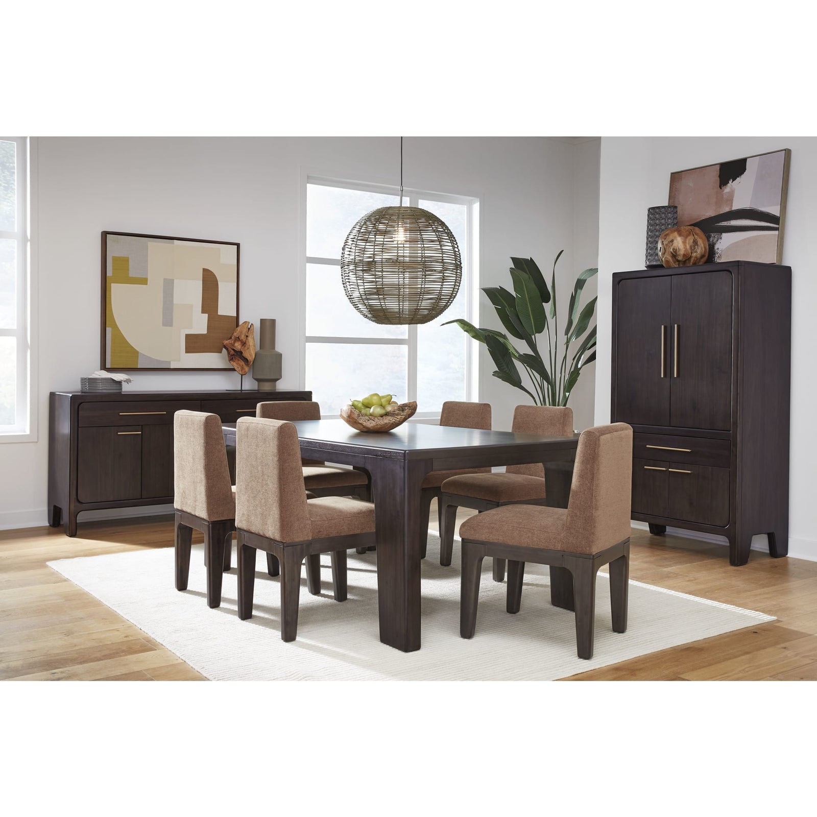 Zamba Rectangular Acacia Wood Dining Table in Jagua