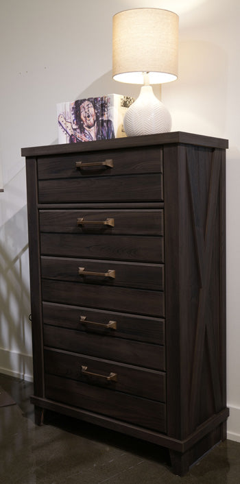 Vonitta Bay Chest of Drawers - Dark Brown