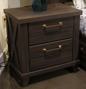 Vonitta Bay Nightstand - Dark Brown