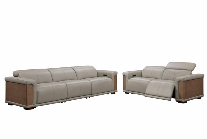 Newport dual-motor power modular sofa and loveseat
