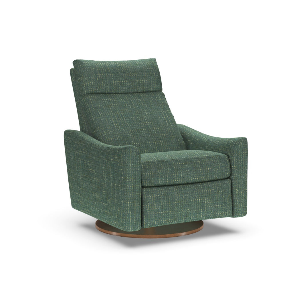 Ontario Comfort Air Large Recliner Chair with Rocking Ottoman by American Leather