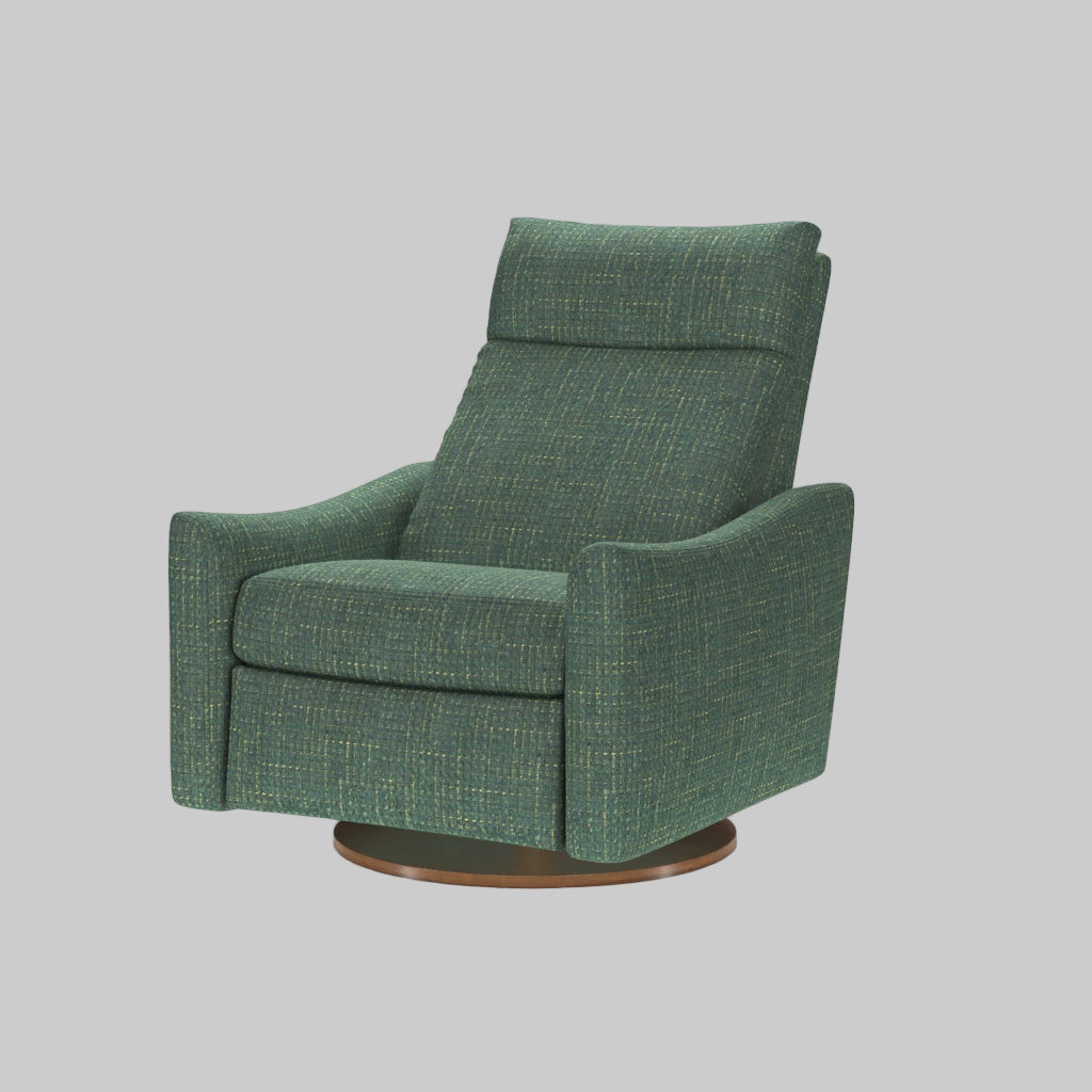 Ontario Comfort Air Large Recliner Chair with Ottoman by American Leather