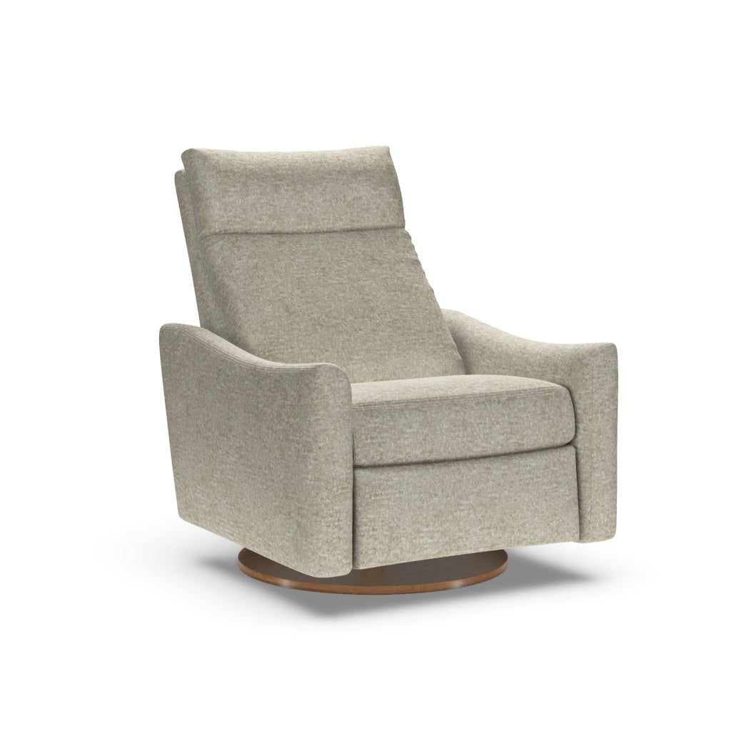 Ontario Comfort Air Large Recliner Chair with Rocking Ottoman by American Leather