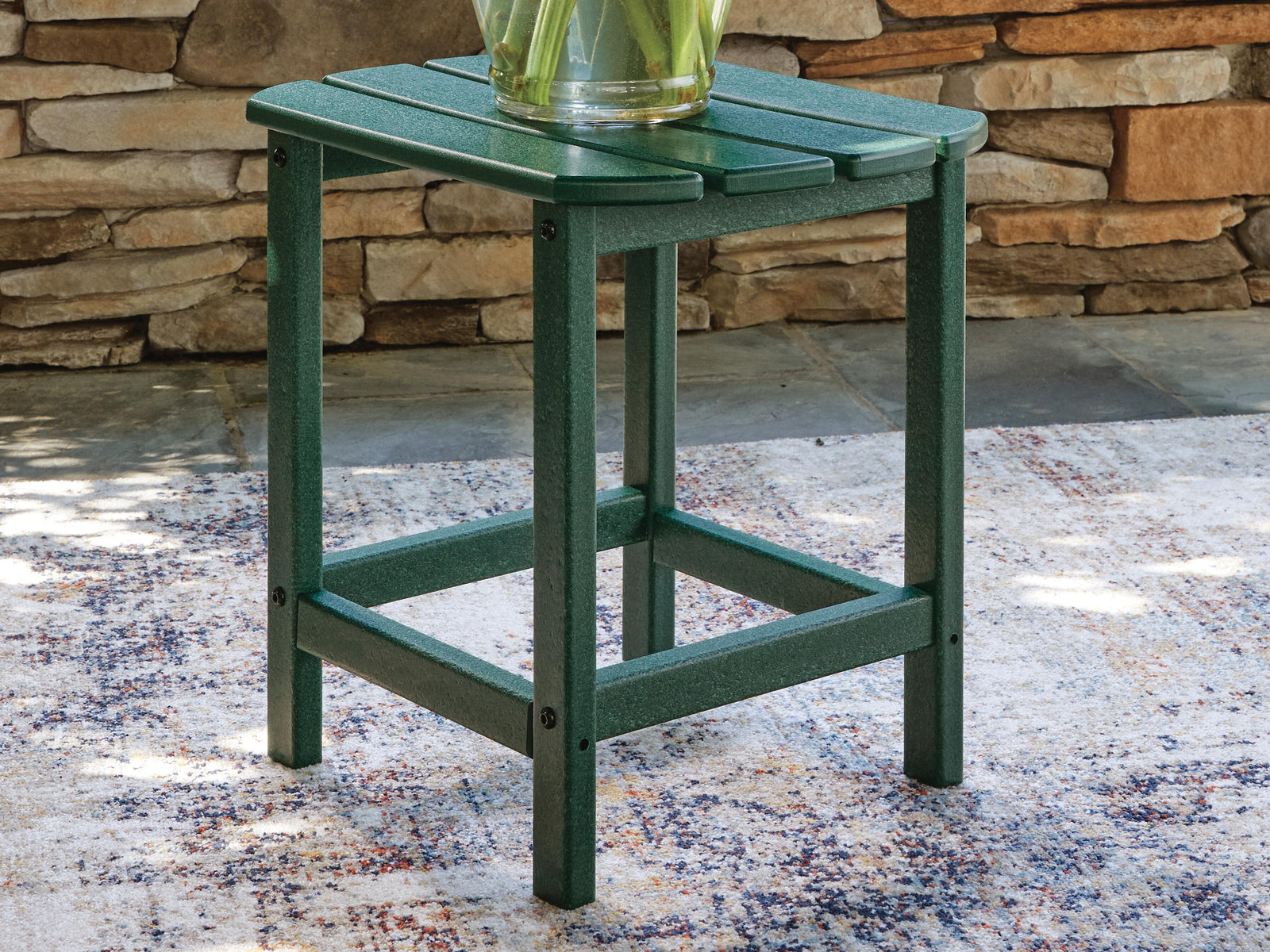 Sundown Shores Outdoor End Table - Green (2)