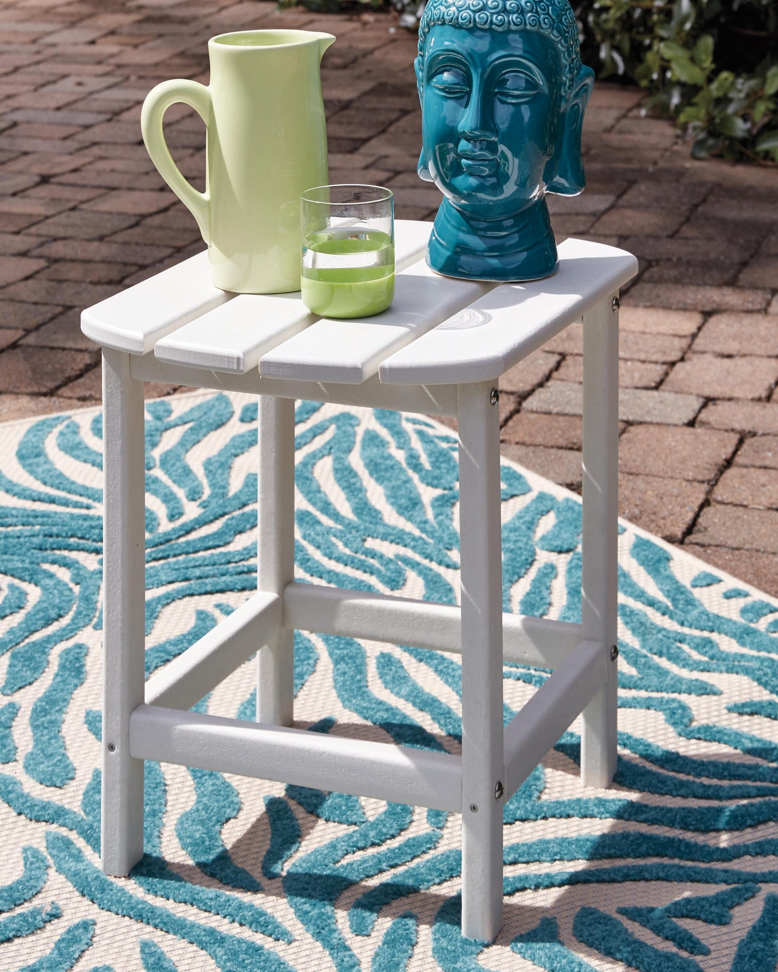 Sundown Treasure End Table - White (2)