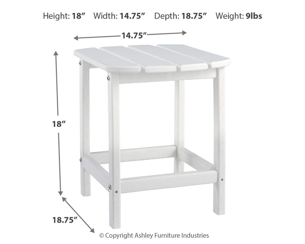 Sundown Treasure End Table - White (4)