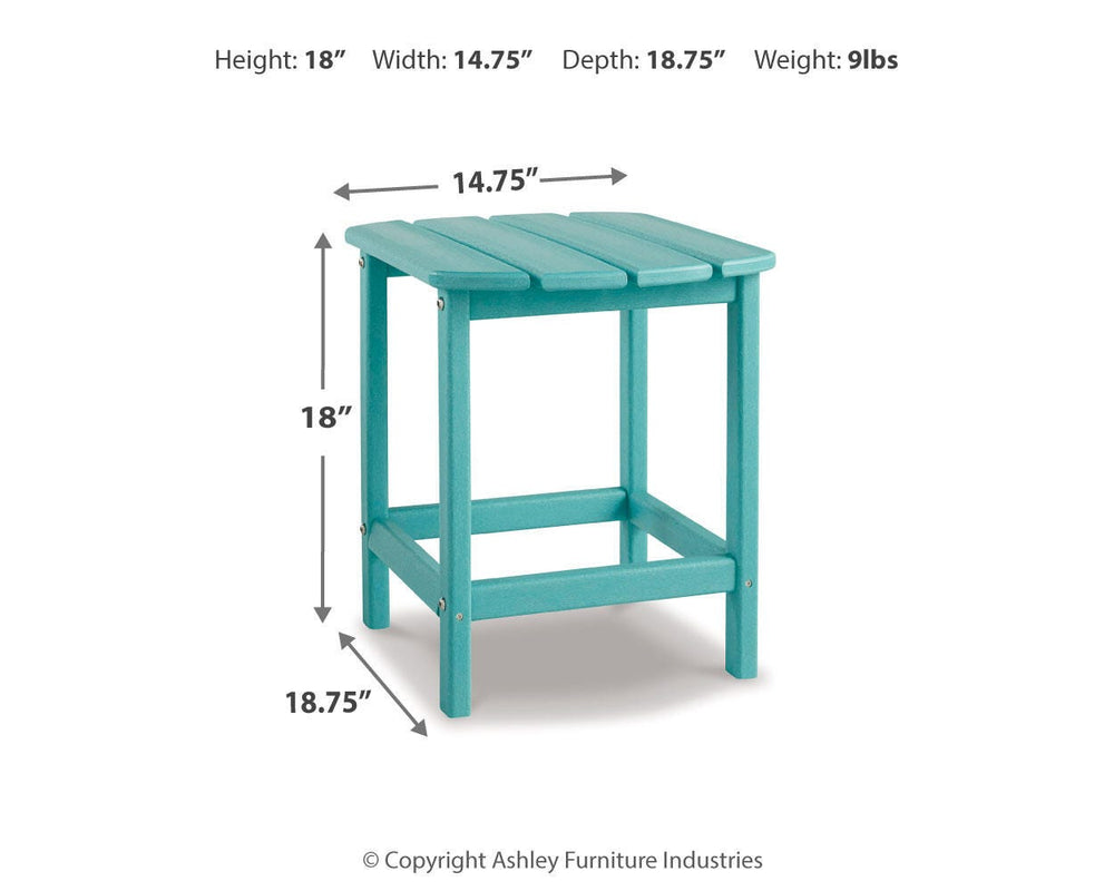 Sundown Treasure End Table - Light Blue (4)