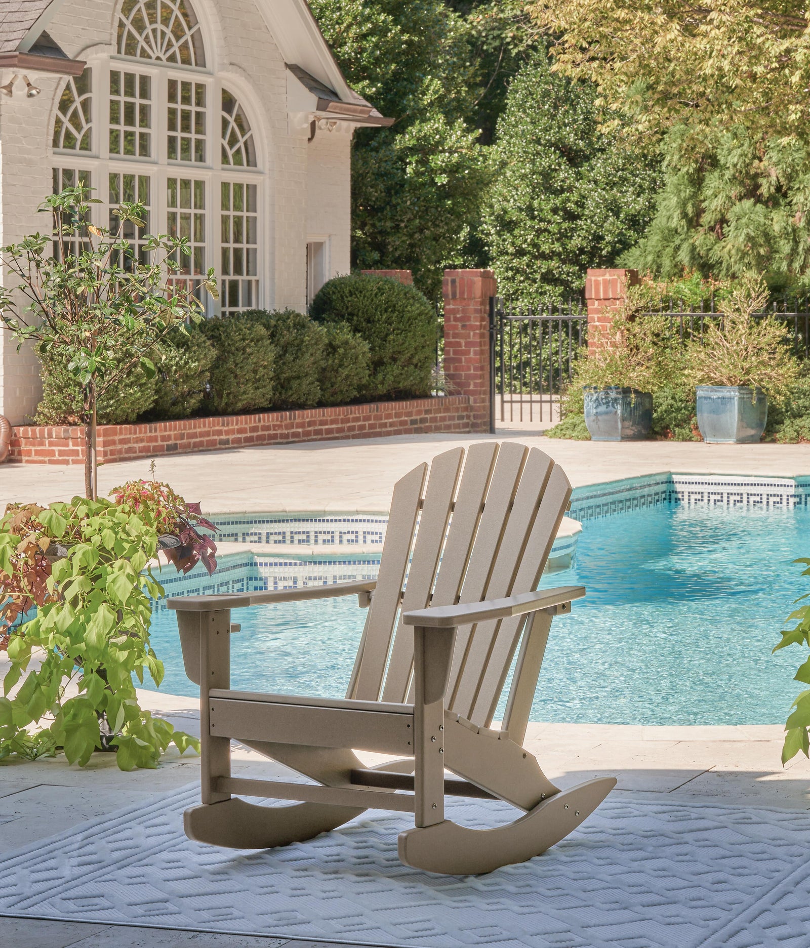 Sundown Treasure Outdoor Rocking Chair - Light Brown (2)