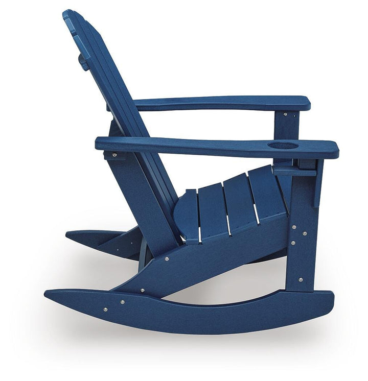 Sundown Shores Outdoor Rocking Chair - Blue (4)