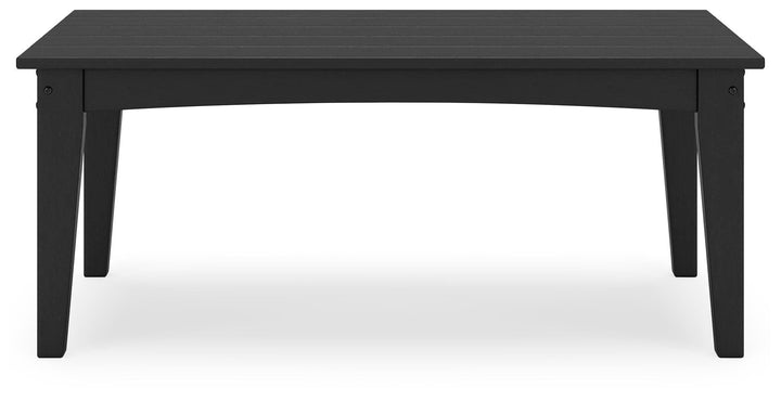 Hyland Wave Outdoor Coffee Table - Black (4)