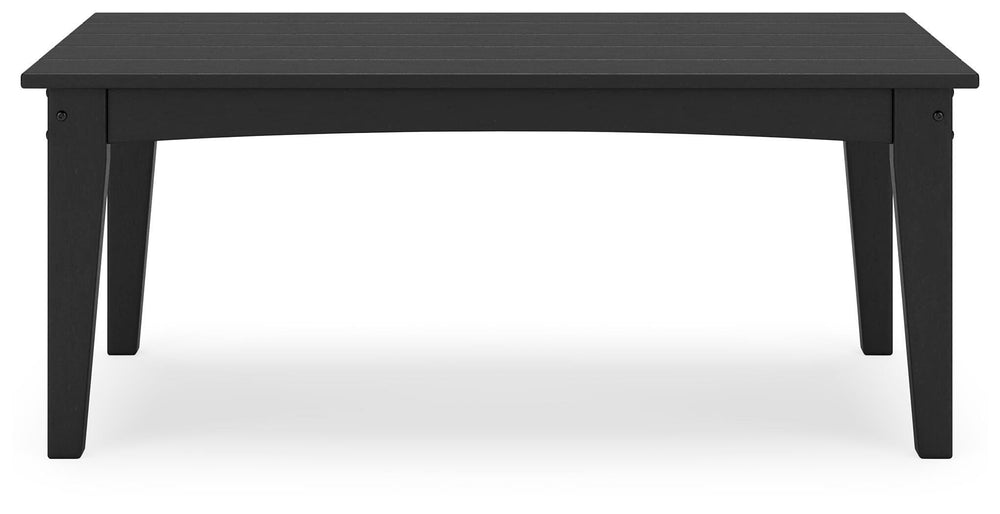 Hyland Wave Outdoor Coffee Table - Black (4)