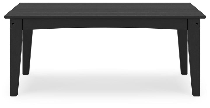 Hyland Wave Outdoor Coffee Table - Black (5)